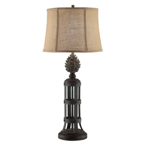Pinecone Tower Table Lamp