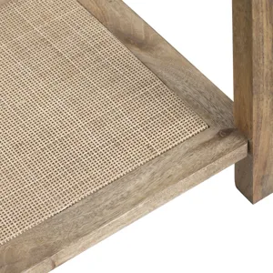 Brown Bleached Solid Mango 1 Drawer Accent/end
