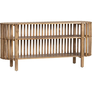 Solid Mango Brown 1 Shelf Sofa/console Table