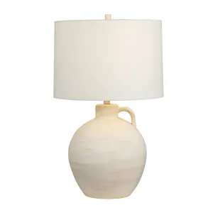 Ceramic Table Lamp With Linen Shade