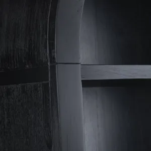 4 Shelf Black Bookcase/etagere