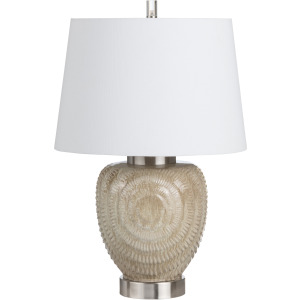 Ceramic Table Lamp With Linen Shade