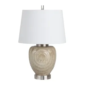 Ceramic Table Lamp With Linen Shade