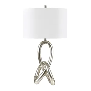 Set Of 2 Resin Table Lamp With Linen Shade