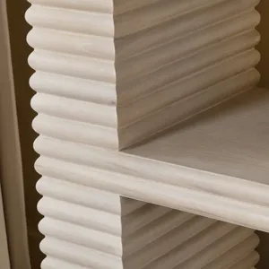 4 Shelf Reeded Etagere/bookcase