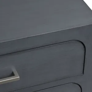 Warm Blue 3-drawer Accent Chest