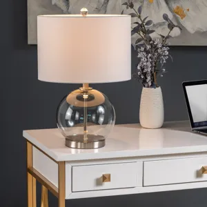 Smoke Glass Table Lamp