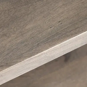 Grey Mango Wood Cocktail Table With Shelf