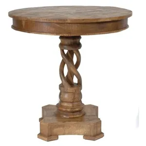 Bengal Manor Mango Wood Twist Accent Table