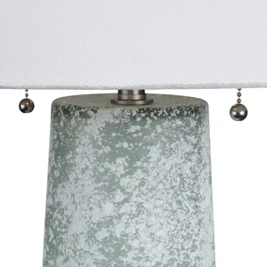 Set Of 2 Glass Table Lamp With Shade