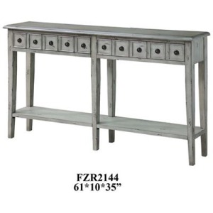 Newcastle 2 Drawer Antique White Console