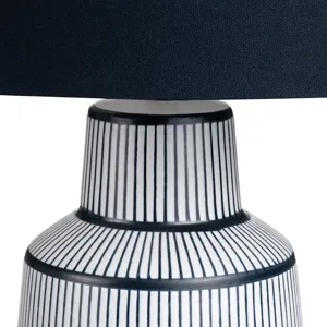 Ceramic Table Lamp With Linen Shade