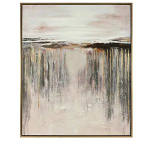 August Hand Painted Abstract On Canvas