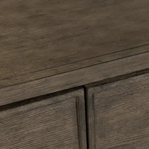 Deep Brown 3-door Media Credenza/sideboard