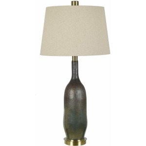 Emory Blown Glass Bottle Lamp