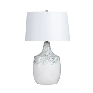 Ceramic Table Lamp With Linen Shade