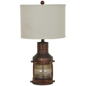 Copper Lantern Table Lamp