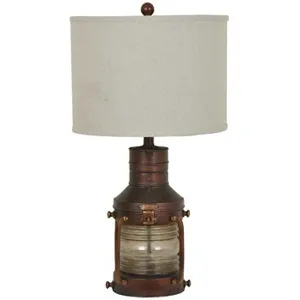Copper Lantern Table Lamp