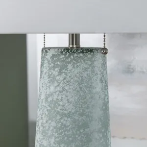 Set Of 2 Glass Table Lamp With Shade