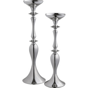 Carson Silver Candleholders