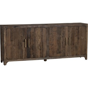 Reclaimed Wood 4-door Media Credenza/sideboard