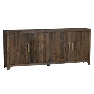 Reclaimed Wood 4-door Media Credenza/sideboard