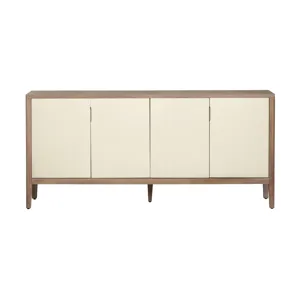 Warm Brown 4-door Media Credenza/sideboard