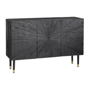 Solid Wood 3-door Media Credenza/sideboard