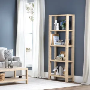 Providence 4 Shelf Rafia Etagere