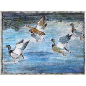 Up And Away Framed Wood Print