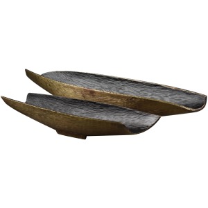 Zara Two-toned Nesting Boat Shaped Bowl