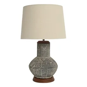 Monterey Tribal Motif Table Lamp