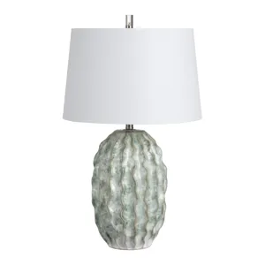 Coastal Ceramic Table Lamp With White Shade