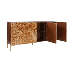 Warm Brown Mango & Bone 4-door Media Credenza/sideboard