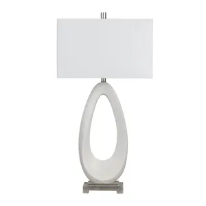 Set Of 2 Resin & Metal Table Lamp With Shade