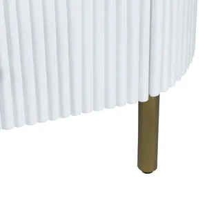 3-drawer White Accent Chest