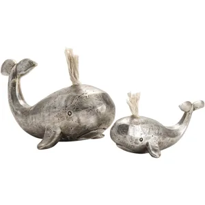 Whale Family 2-piece Sculptures