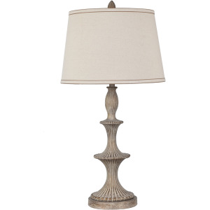 Kellum Carved Composition Table Lamp