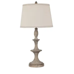 Kellum Carved Composition Table Lamp