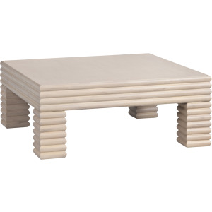 Square Reeded Cocktail/coffee Table