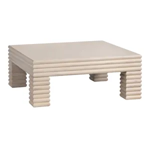 Square Reeded Cocktail/coffee Table