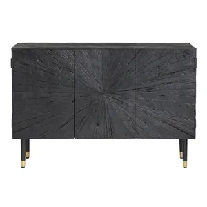 Solid Wood 3-door Media Credenza/sideboard