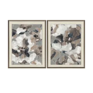 Bristol 2-piece Abstract Neutral Framed Wall Art Set