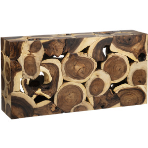 Natural Wood Rustic Console Table