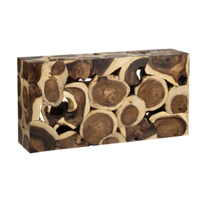 Natural Wood Rustic Console Table