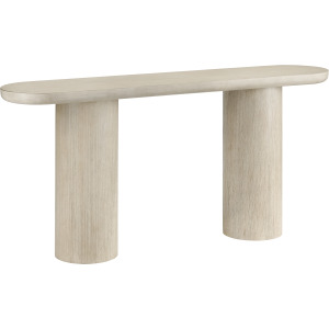 W Cream Wood Accent Console Sofa Table