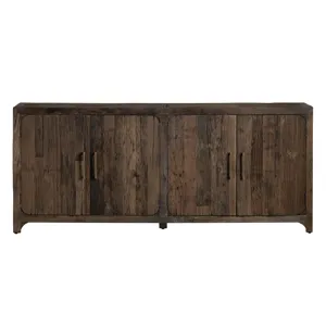 Reclaimed Wood 4-door Media Credenza/sideboard