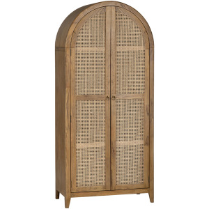 2-door Brown Tall Cabinet
