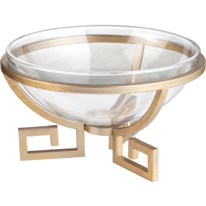 Classic Bowl With Greek Key Base