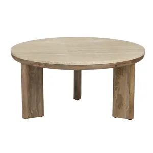 Brown Solid Wood Coffee/cocktail Table